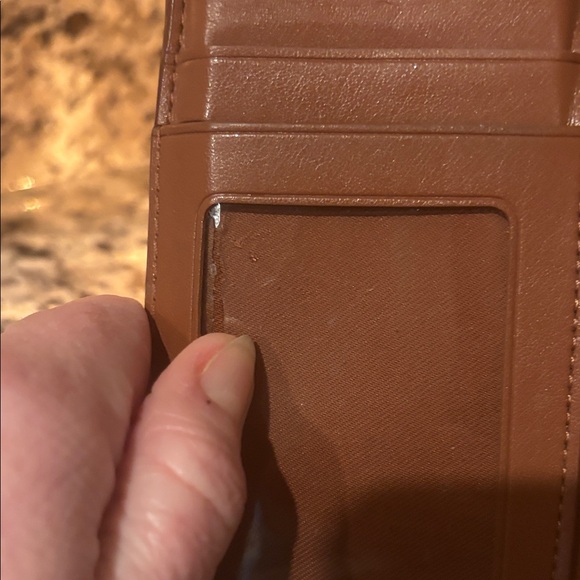 Authentic Coach Tan Leather Clutch Wallet - Pre Owned - Picture 4 of 9